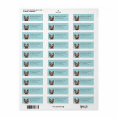 Duitse Herder Retouradreslabels Etiket (Full Sheet)