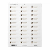 Duitse herder retouradreslabels etiket (Full Sheet)