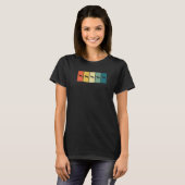 Duitse Herder Retro Sunset Duitse Herder T-shirt (Voorkant volledig)