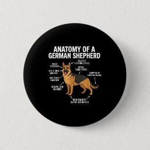 Duitse Herder Ronde Button 5,7 Cm