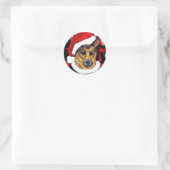 DUITSE HERDER RONDE STICKER (Tas)