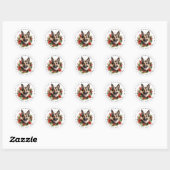 Duitse herder ronde Stickers (Vel)
