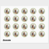 Duitse herder ronde Stickers (Vel)