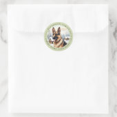 Duitse herder ronde Stickers (Tas)