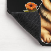 Duitse herder rust met pompoenen en bloemen muismat (Hoek)