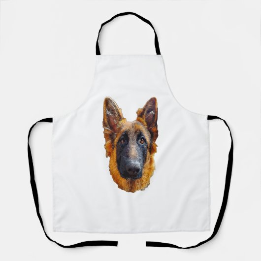 Duitse herder schattig puppy hond schort (Voorkant)