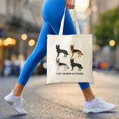 Duitse herder Schattige Dogs Ik hou van Duitse her Tote Bag