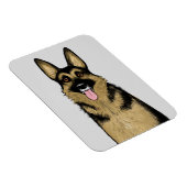 Duitse herder | SCHATTIGEE GSD | De kunst van Pet  Magneet (Rechterzijde)