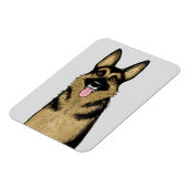 Duitse herder | SCHATTIGEE GSD | De kunst van Pet  Magneet (Linkerzijde)