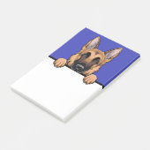 Duitse Herder Schattigee GSD Puppy Hondenliefhebbe Post-it® Notes (Schuin)