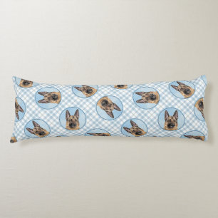 Duitse Herder Schilderen Tan Schattigee Originele  Lichaamskussen