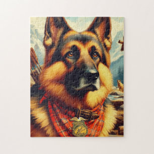 Duitse herder schilderij Legpuzzel