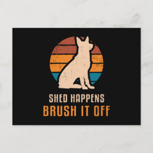 Duitse Herder Shed Happens Dog  Grappig Briefkaart