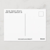 Duitse Herder Silhouet op de Bergmaan Briefkaart (Achterkant)