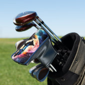 Duitse Herder Silhouet op de Bergmaan Golfheadcover (Insitu)
