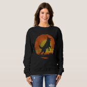Duitse Herder Silhouette Dog Funny Retro Trui (Voorkant volledig)