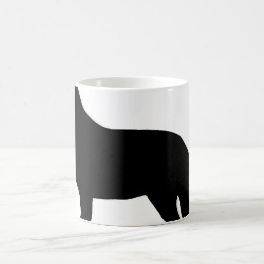 duitse herder silo zwart koffiemok (Center)