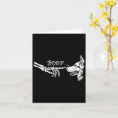 Duitse Herder Skelet Hand Boop Halloween Pet W Kaart (Gele Bloem)