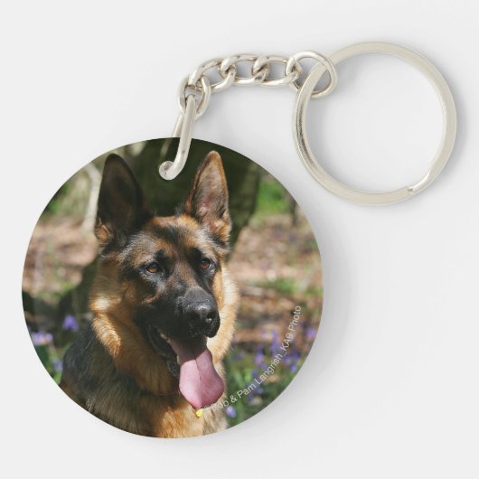 Duitse herder sleutelhanger (Achterkant)