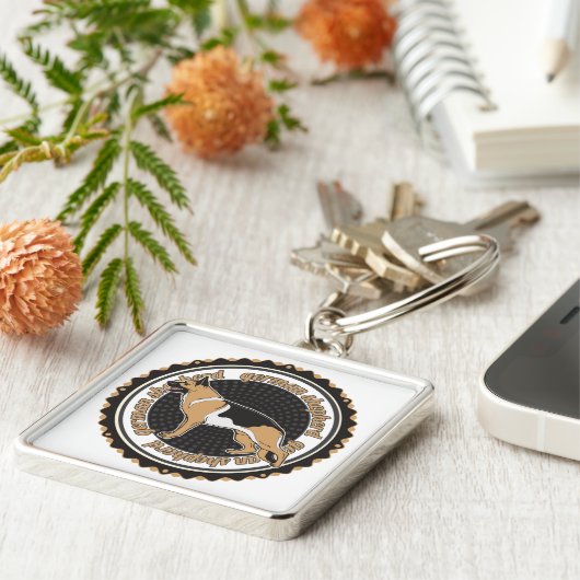 Duitse herder sleutelhanger (Zijkant)