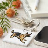 duitse herder sleutelhanger (Voorkant Rechts)