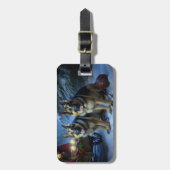 Duitse herder sneeuwslee kerstdecor bagagelabel (Voorkant verticaal)