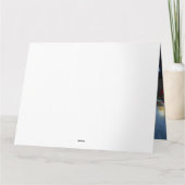 Duitse herder sneeuwslee kerstdecor kaart (Achterkant)