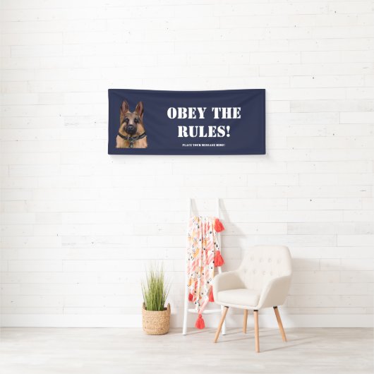 Duitse herder spandoek (Insitu)