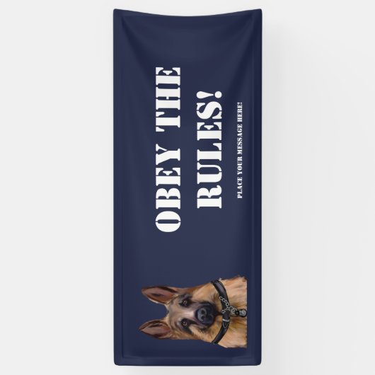 Duitse herder spandoek (Verticaal)