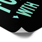 Duitse herder springen met kracht en hart poster (Hoek)