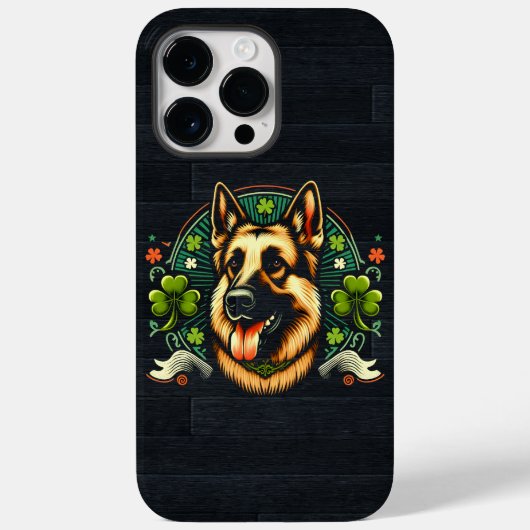 Duitse herder St Patrick's Day herder hond cadeau Case-Mate iPhone Case (Achterkant)