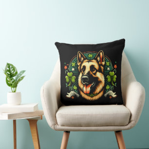 Duitse herder St Patrick's Day herder hond cadeau Kussen