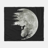 Duitse herder staande op berg Halloween Fleece Deken (Voorkant (Horizontaal))