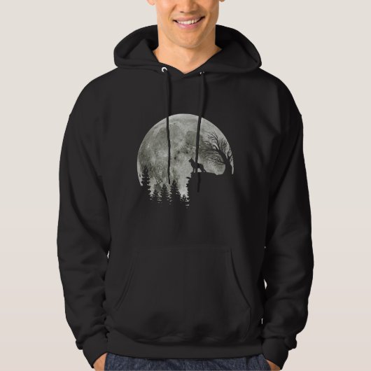 Duitse herder staande op berg Halloween Hoodie (Voorkant)