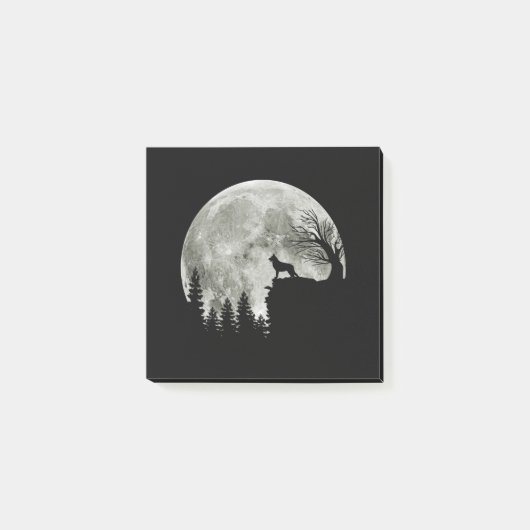 Duitse herder staande op berg Halloween Post-it® Notes (Voorkant)