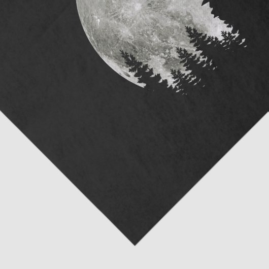 Duitse herder staande op berg Halloween Tissuepapier (Detail)