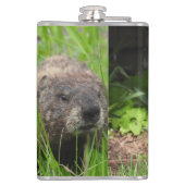 Duitse herder Stare Woodchuck Scare Heupfles (Achterkant)