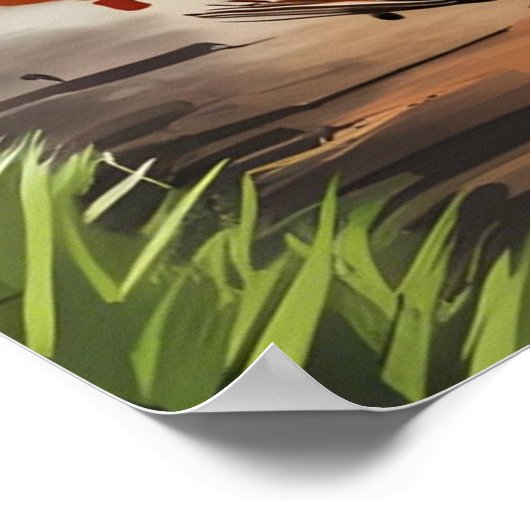 Duitse herder sterkte en hart poster (Hoek)