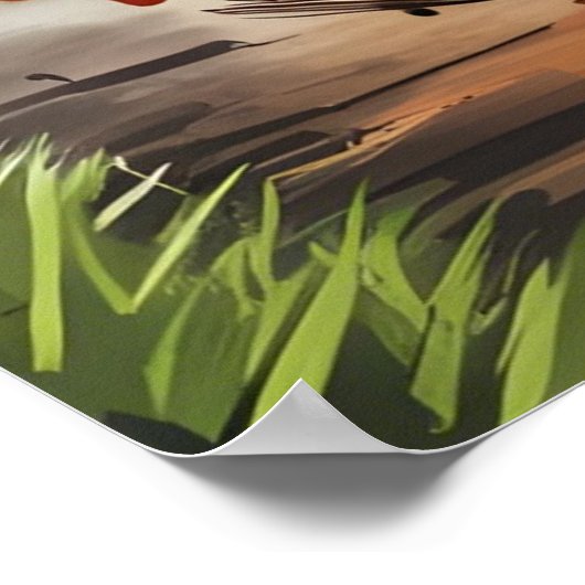 Duitse herder sterkte en hart poster (Hoek)