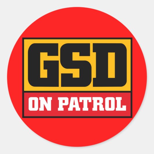 Duitse herder sticker (Voorkant)