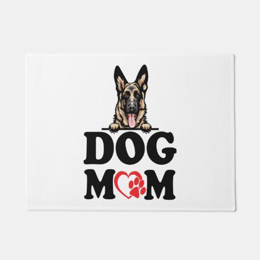 Duitse Herder Stickers - Duitse Herder Hond Moeder Deurmat (Voorkant)
