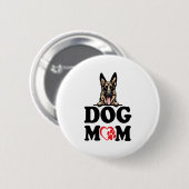 Duitse Herder Stickers - Duitse Herder Hond Moeder Ronde Button 5,7 Cm (Voorkant /achterkant)