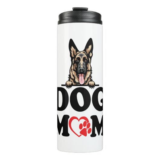 Duitse Herder Stickers - Duitse Herder Hond Moeder Thermosbeker (Voorkant)