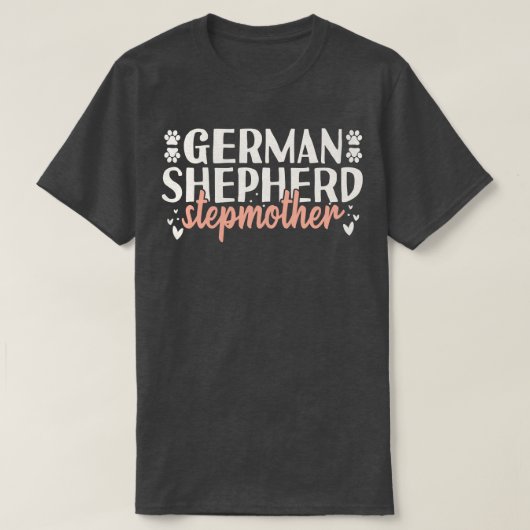 Duitse herder stiefmoeder cadeau t-shirt (Design voorkant)