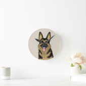 Duitse herder | striphond | Pet Art Ronde Klok (Huis)