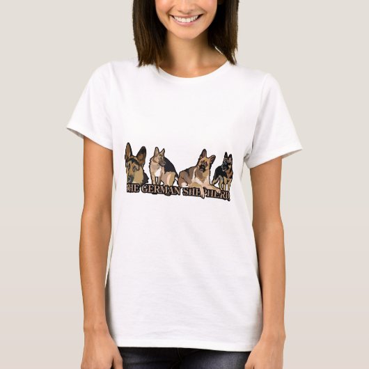 Duitse herder t-shirt (Voorkant)