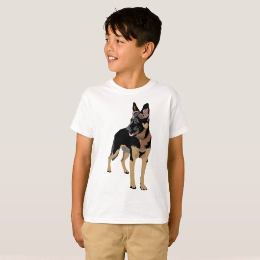 Duitse herder t-shirt (Voorkant volledig)