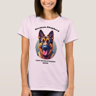 Duitse Herder T-shirt Loyal-- Spirits for Women