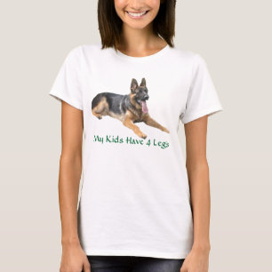 Duitse herder T-shirt Mijn Kinderen hebben vier le