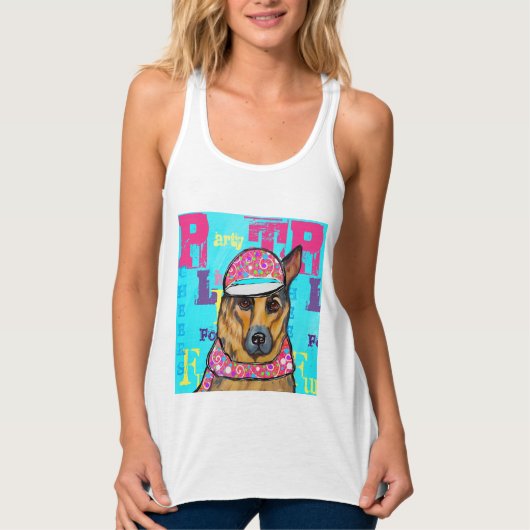 Duitse Herder Tanktop (Voorkant)